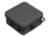 .Разветвительная коробка КР2603-08 чёрного цвета IP55 HEGEL.